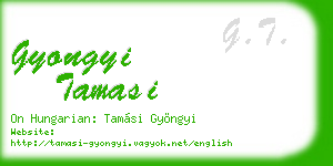 gyongyi tamasi business card